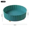 Prato giratório de armazenamento de temperos para bancada de cozinha doméstica, grande capacidade, suporte giratório espesso