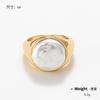 Kenjay ins Wind 90's PEARL alloy gold-banhado incrustado conjunto de anéis PEARL combinação Europa e Estados Unidos novo outono e inverno