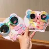 Set de Gafas de Sol y Pasadores para Niños, Lindos Pasadores de Dibujos Animados para Bebés, Accesorios para el Cabello Acrílicos Versátiles y Prácticos para Niñas Pequeñas