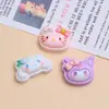 Galletas de Animales de Dibujos Animados Juguetes de Comida Lindos Accesorios de Joyería DIY Accesorios de Pegamento de Crema Pequeños Accesorios de Resina Material para Pasadores de Pelo