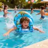 Traje de baño inflable grueso extragrande para niños Nuevo chaleco salvavidas de aprendizaje de natación de seguridad de PVC Chaleco de flotación