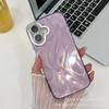 Feather Laser Adequado para Apple 16Promax Phone Case Apple 15 Feather Yarn Glitter Lens Film 14 All-inclusive Resistente a quedas