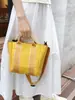 Bolsa de Lona Artística 2026 Modelo Nuevo de Moda Ins Bolso de Hombro de Nylon para Mujer Bolso Cruzado Color-Blocking Transfronterizo