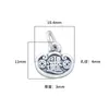 S999 Plata Pura Retro Diario Colgante de Oro de la Fortuna Pulsera de Cuerda Trenzada a Mano Accesorios Hechos a Mano DIY