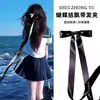 Pinza para el Cabello con Lazo de Cinta Estilo Super Hada para Niños, Exquisita Pinza Pequeña para el Cabello de Cinta Estilo Ballet, Horquilla Negra al por Mayor