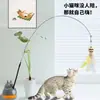 Caña de juguete para gatos con cascabel, duradera y extendida, una herramienta de autoentretenimiento para aliviar el aburrimiento de los gatos, juguete interactivo para gatitos para gastar energía