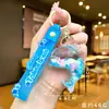 Llavero Creativo Serie Océano con Arena Movediza Rellena de Aceite, Lentejuelas y Colgante de Pez Flotante, Adorno de Pez Hada, Pequeño Regalo