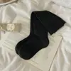 Calcetines Largos de Algodón para Mujer, Color Liso, Integrados, Sin Costuras, con Micro-Presión Masajeadora de Presión Inferior, Adelgazantes de Lycra, para Otoño e Invierno