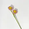 Palitos torcidos criptografados acabados, buquê de flores artificiais de margarida pequena feito à mão, acessório, presente de feriado, decoração de casa, Dia do Professor