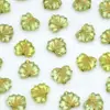Cristal Colorido Acrílico Hojas Doradas Hojas de Arce Cuentas Separadas Pulsera DIY Hecha a Mano Cadena para Teléfono Móvil Accesorios de Joyería