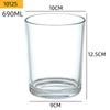 Copo de Vidro para Vela de Aromaterapia Suporte de Vela com Fragrância Vidro Transparente Espessado Suporte de Vela para Quarto Enfeites Pote de Vela de Aromaterapia