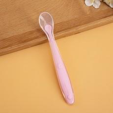 Dulaidu brincar recém-nascido bebê pequena colher cabeça macia colher alimentação infantil talheres bebê silicone colher macia