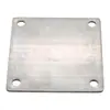 Armário de Exposição com Prateleira de Aço Inoxidável Placa de Base Quadrada com Flange de 4 Furos, Placa de Fixação de Corrimão de Coluna, Base de Placa de Suporte