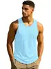 Camiseta Regata Masculina Transfronteiriça Amazon Verão Comércio Exterior Slim Fit Casual Cor Sólida Respirável Colete Esportivo