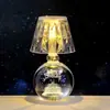 Bola de Cristal Tallada en 3D Transfronteriza Luz Nocturna Luminosa Lámpara de Mesa de Escritorio para Dormitorio Adornos Decorativos de Ambiente Regalo de Cumpleaños