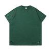 300 gramos de lavado pesado agujero cortado con cuchillo viejo camiseta de hombre moda americana batik suelta oversize manga corta