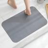 Tapete de banheiro moderno simples cor sólida absorvente de água de secagem rápida antiderrapante tapete de pé doméstico porta do banheiro diatomáceas tapete de lama