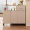 Nuevo modelo de zapatero para entrada de casa, almacenamiento de doble cara integrado en la entrada, adecuado para apartamentos pequeños, mueble divisor de recibidor de sala de estar moderno y simple