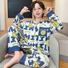 Novos meninos pijamas dos desenhos animados meninos e meninas baby cardigan calças de manga comprida roupas para casa de duas peças coreano roupas infantis atacado
