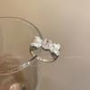 Anillo de lazo de princesa dulce para mujer 2023, nuevo anillo de cola personalizado de moda, anillo abierto dulce mate