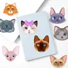 8 Peças/Conjunto de Colagens Fofas de Gatos, Materiais Artesanais e Não Repetitivos para Decoração de Capa de Celular e Diário para Cadernos