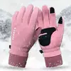 Luvas Esportivas Quentes de Lã Polar Outono e Inverno Outdoor Masculinas e Femininas Tela Sensível ao Toque Antiderrapantes À Prova de Vento para Dirigir Takeaway Ciclismo