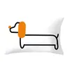 Almohada Cuadrada Personalizada con Texto, Almohada Estilo Ins, Cojín Impreso Simple y Lindo, Funda de Cojín para Cabecera de Cama o Sofá, Cuadrado