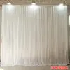 Decoração de Tecido com Seda de Gelo e Tecido de Seda de Gelo para Fundo de Salão de Casamento, Cortinas de Teto, Cortinas de Palco e Uso Específico para Casamento