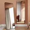 Espejo de cuerpo entero, espejo de pie, espejo de pared para uso doméstico, estilo popular para dormitorios de niñas, espejo de maquillaje, de pared, espejo de tocador tridimensional