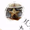 Anillo Retro de Estrella de Cinco Puntas Plateado para Hombre Tendencia Personalizado Versátil Moda Apertura Anillo Individual Venta Directa de Fábrica