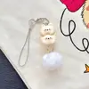 Llavero Colgante de Dibujos Animados Dulce West Highland Corazón de Niña Cachorro Apilado Accesorios para Colgar en Bolsos Venta al por Mayor