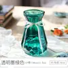Vaso Vidro Transparente Sala de Estar Arranjo de Flores Escandinavo Hidropônico Bambu Rico Moderno Simples Garrafa de Flor Seca Cultura em Água Rabanete Verde Grande