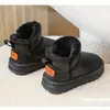 Botas de nieve impermeables para niños, nuevas de 2026, cálidas de invierno y antideslizantes, botas grandes de algodón para niños, zapatos de algodón forrados de felpa para niños mayores