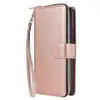 Funda de Cuero para Huawei P40 Lite Modelo Europeo con Nueve Cremalleras Nova7I Malasia/Y7P Teléfono con Tarjeta