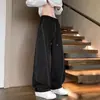 Pantalones Finos de Seda Hielo con Diseño Curvo para Hombre, Versátiles, Holgados, Adelgazantes, Pantalones Casuales, Pantalones Finos de Seda Hielo de Verano para Hombre