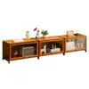 Mueble de TV moderno y sencillo para sala de estar, uso doméstico, combinación de mesa de centro sencilla, mueble de TV de pie con almacenamiento integrado para apartamentos pequeños