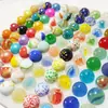 35mm Bolas Mixtas Damas Vidrio Pinball Bolas de Cristal Bola de Cristal Bola de Cristal de Color Sólido Nostalgia Juguete Infantil Pinball