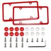 Accesorios para Coche Nuevo Transfronterizo Kit de Parachoques Soporte Plástico Marco de Placa de Licencia Recorte Estándar Americano Universal