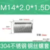 Fabricante en stock acero inoxidable 304 rosca métrica gruesa manguito roscado de alambre de acero tornillo de roscado protectores tornillo de roscado protector M2-M24