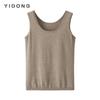 Chaleco Casual de Punto Fino para Mujer, Cuello Redondo, Ajustado, Estilo Racer, 16 Puntos, Cachemir Liso, Nuevo