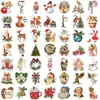 Adesivos de Natal Populares em Vários Estilos, Adesivos de Tatuagem de Presente de Natal, Adesivos em Rolo, Adesivos de Natal