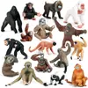 Juguete de Modelo Animal Sólido para Niños Simulación Primates Mono Gorila Simio Chimpancé Regalo Cognitivo