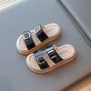 2026 Tigre Capitán Verano Nuevo Estilo Pantuflas Infantiles Sandalias de Una Tira Estudiante Slip-On Transpirables Zapatos de Playa Dropshipping