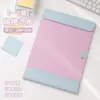 Portapapeles magnético de cuero en estilo ins moderno, alto valor estético, de pie sobre el escritorio, fijación magnética, tablero plegable de color contrastante, portapapeles de escritura A4