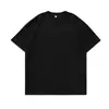 Camiseta Deportiva de Verano para Hombre Estilo Americano, Camiseta de Algodón Puro de Manga Media, Corte Recto, Peso Pesado 280g, Hombros Caídos, Manga Corta