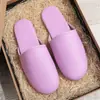 Zapatillas de Piel de Oveja de Alta Calidad Cuatro Estaciones Primavera y Otoño Hogar Amantes Piso Día Zapatillas Alojamiento Turístico Hotel Hotel Zapatillas de Cuero de Gama Alta