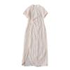 Qing Shu Zhai 2023 Nuevo vestido de verano Nuevo estilo chino Estilo nacional Cuello jacquard Vestido de té zen Vestido largo ajustado