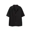 Camisa Masculina de Manga Curta Plus Size, Estilo Old Money, Camisa Masculina Casual Solta de Manga Curta, Tendência Transfronteiriça 2026 Nova Chegada de Verão