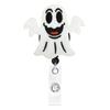 Serie de Halloween Calavera Garra Mágica Calabaza Fantasma Fieltro Bordado Telescópico Giratorio Fácil de Jalar Clip para Insignia Hebilla Fácil de Jalar