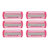 Maquinilla de afeitar de seis capas Maquinilla de afeitar de 6 capas Especial para mujeres Cabello de las axilas Cabello de manos y piernas Artefacto para afeitar Dispositivo de depilación de vello púbico privado